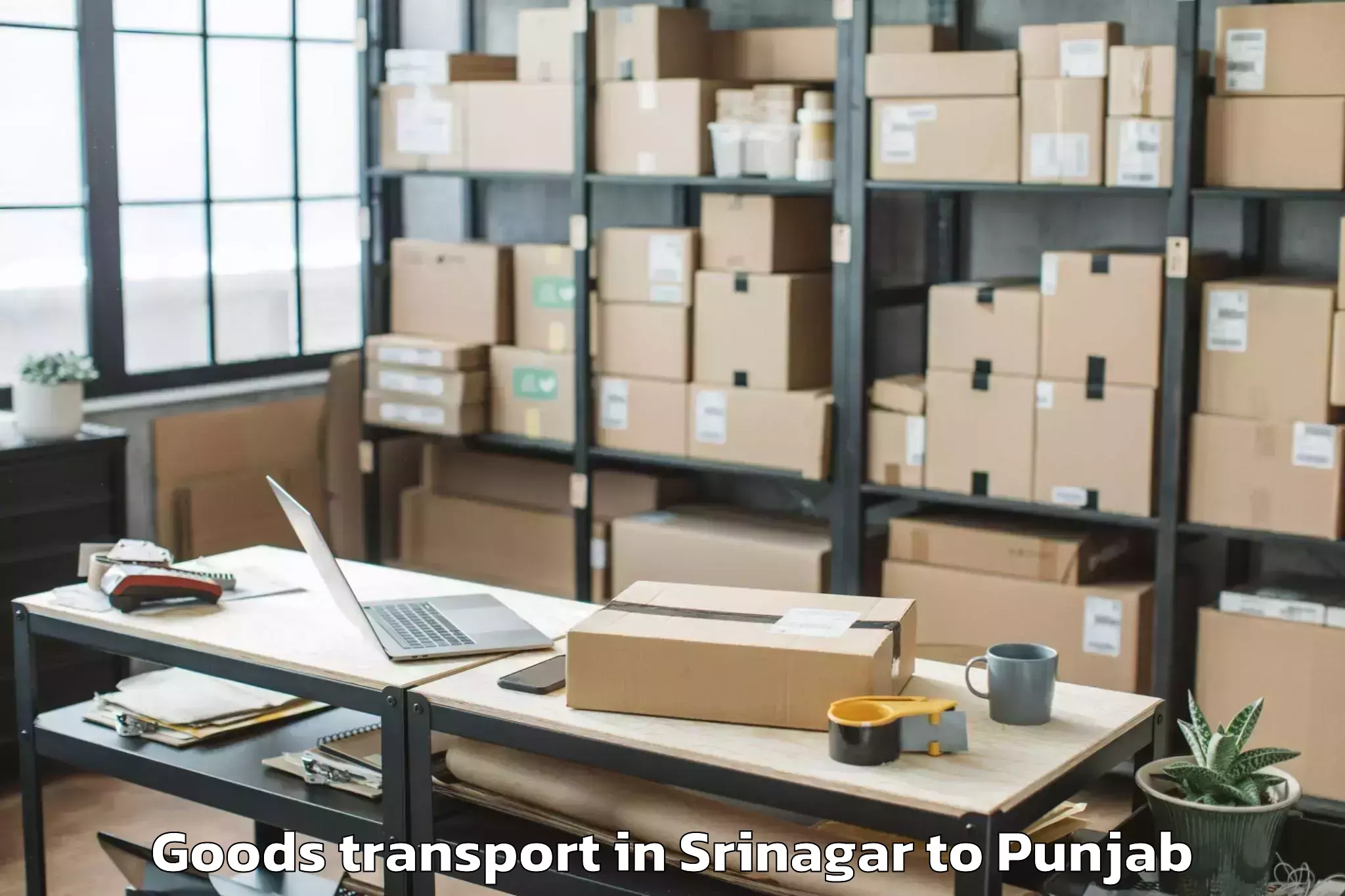 Expert Srinagar to Sirhind Goods Transport